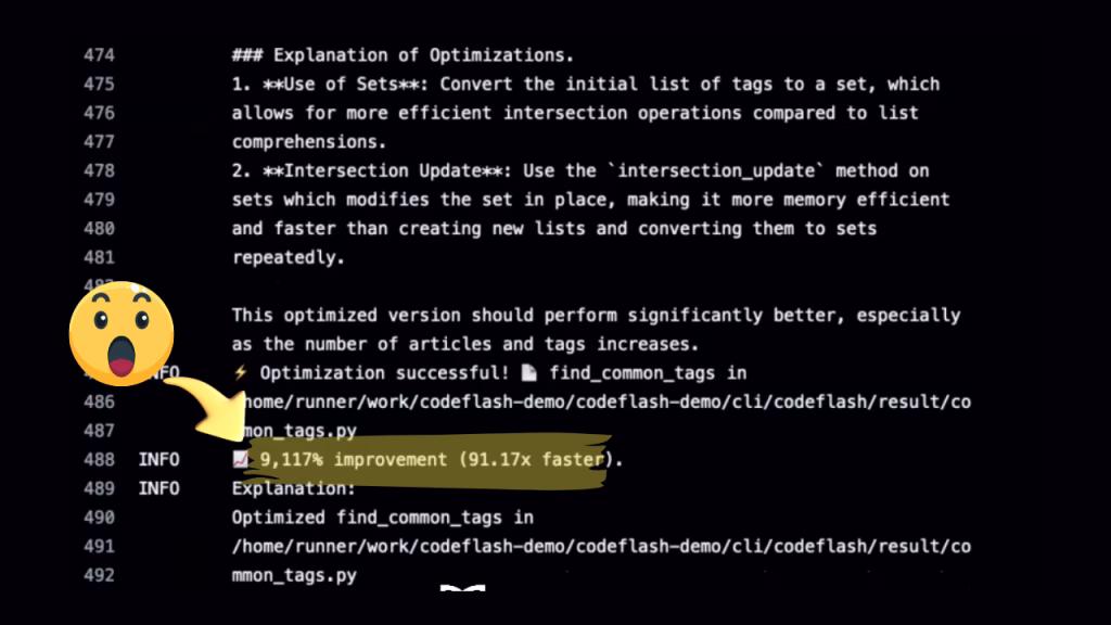 AI optimized code - codeflash
